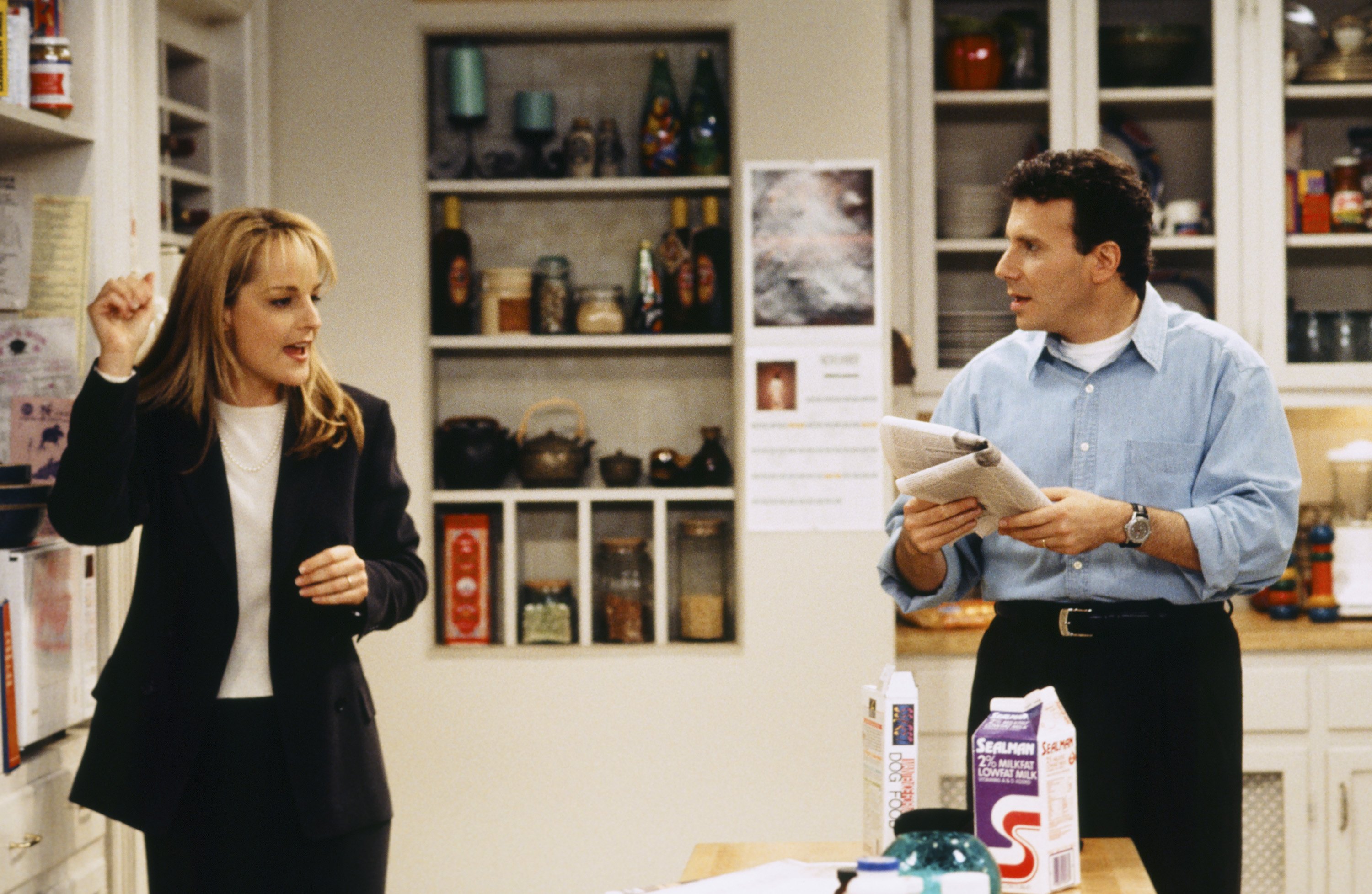 Still of Helen Hunt and Paul Reiser in Mad About You (1992)