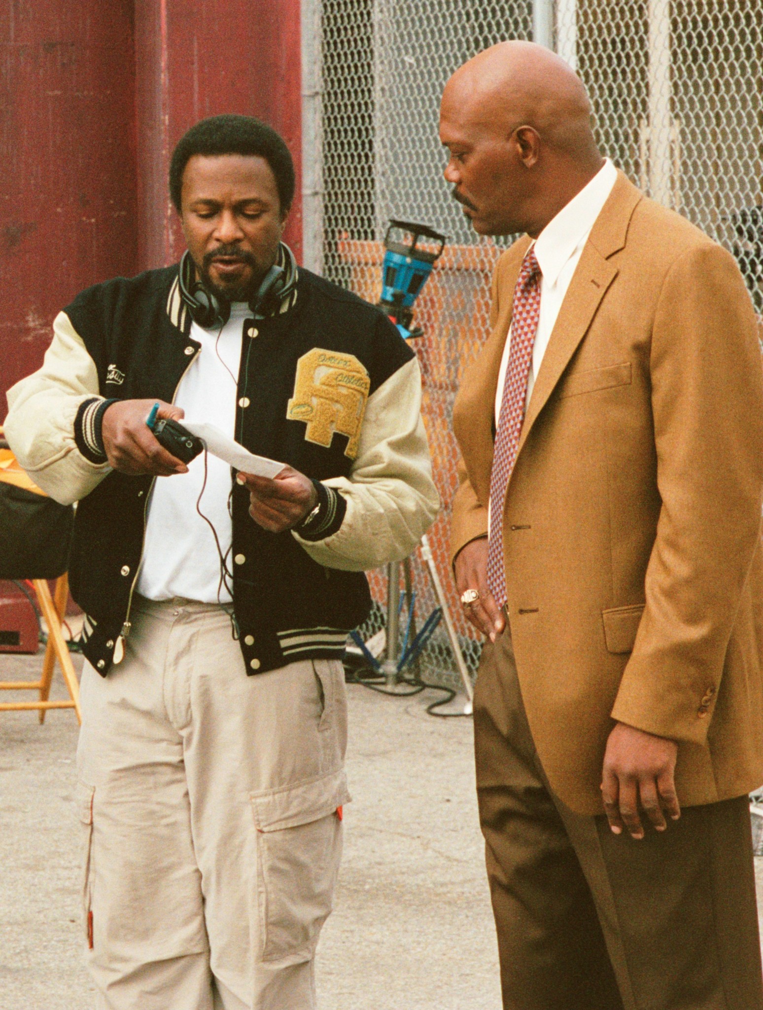 Still of Samuel L. Jackson and Thomas Carter in Coach Carter (2005)
