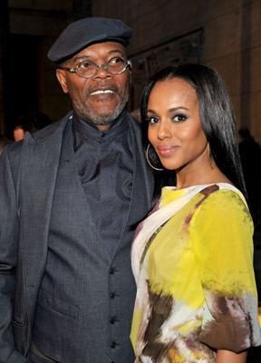 Samuel L. Jackson and Kerry Washington at event of Mother and Child (2009)