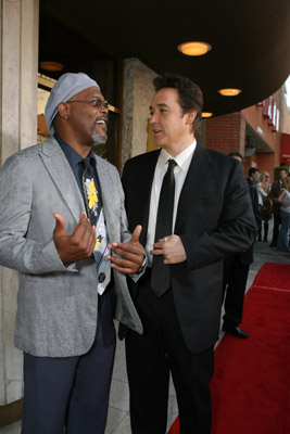 John Cusack and Samuel L. Jackson at event of 1408 (2007)