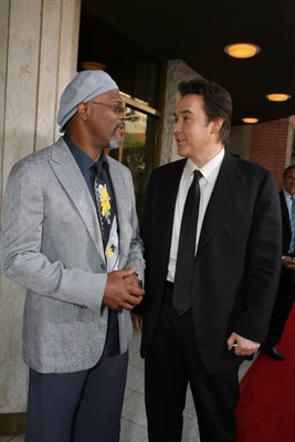 John Cusack and Samuel L. Jackson at event of 1408 (2007)