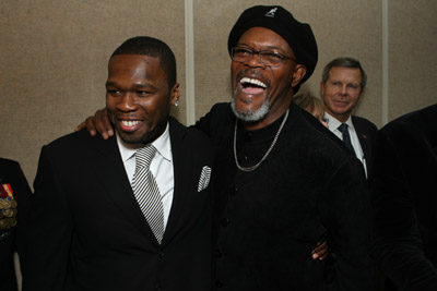 Samuel L. Jackson and 50 Cent at event of Home of the Brave (2006)