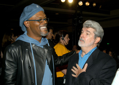 Samuel L. Jackson and George Lucas