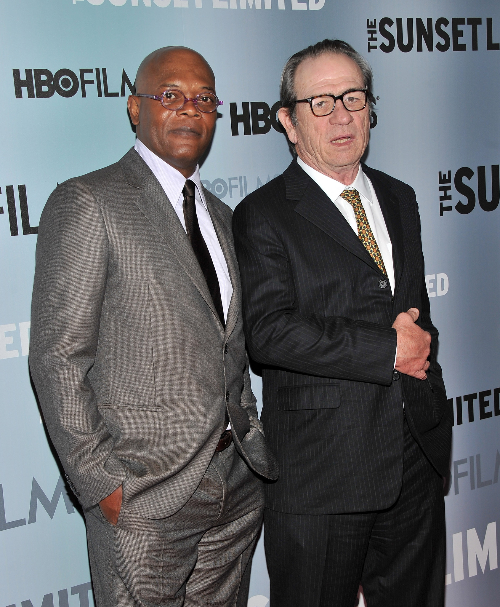 Samuel L. Jackson and Tommy Lee Jones at event of The Sunset Limited (2011)