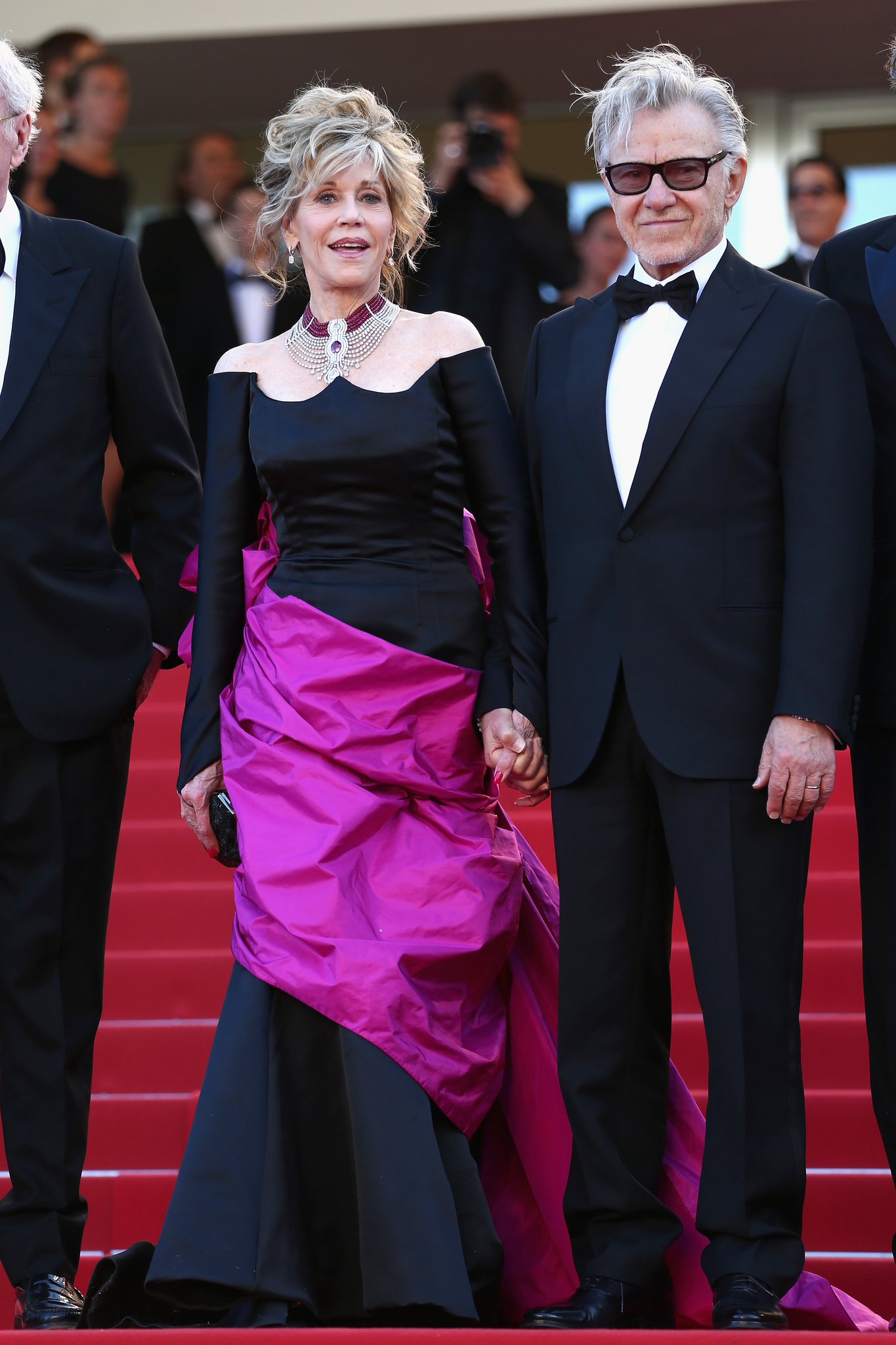 Harvey Keitel and Jane Fonda at event of Youth (2015)