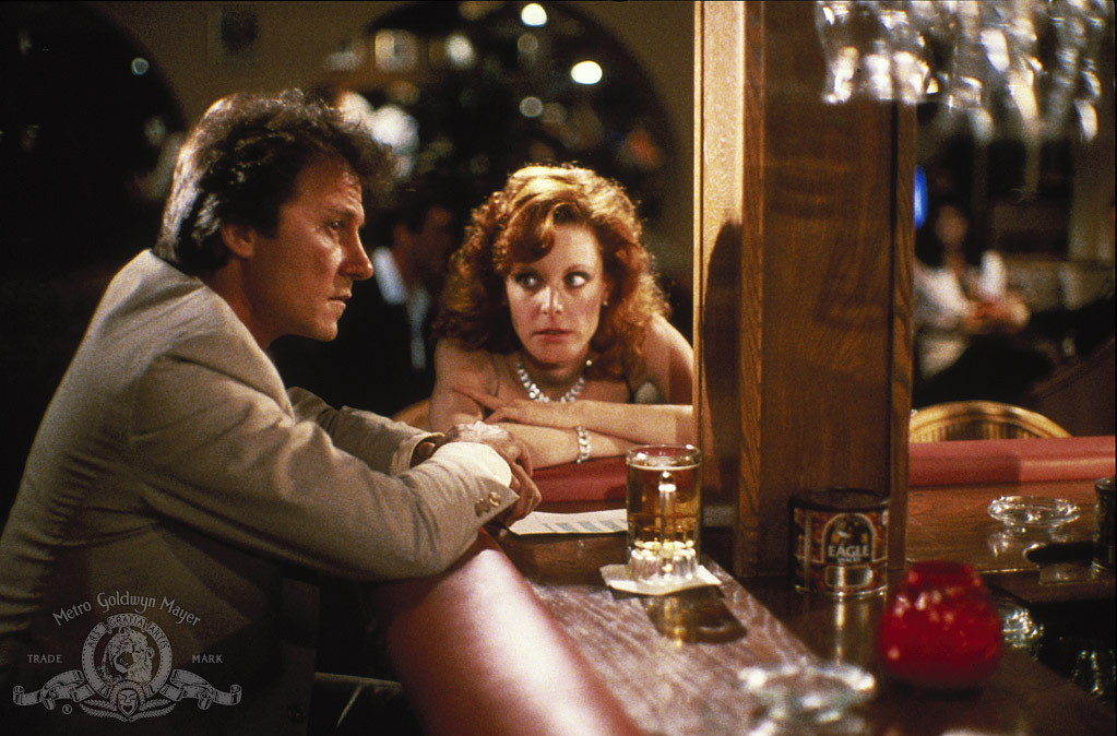 Still of Harvey Keitel and Gwen Welles in The Men's Club (1986)