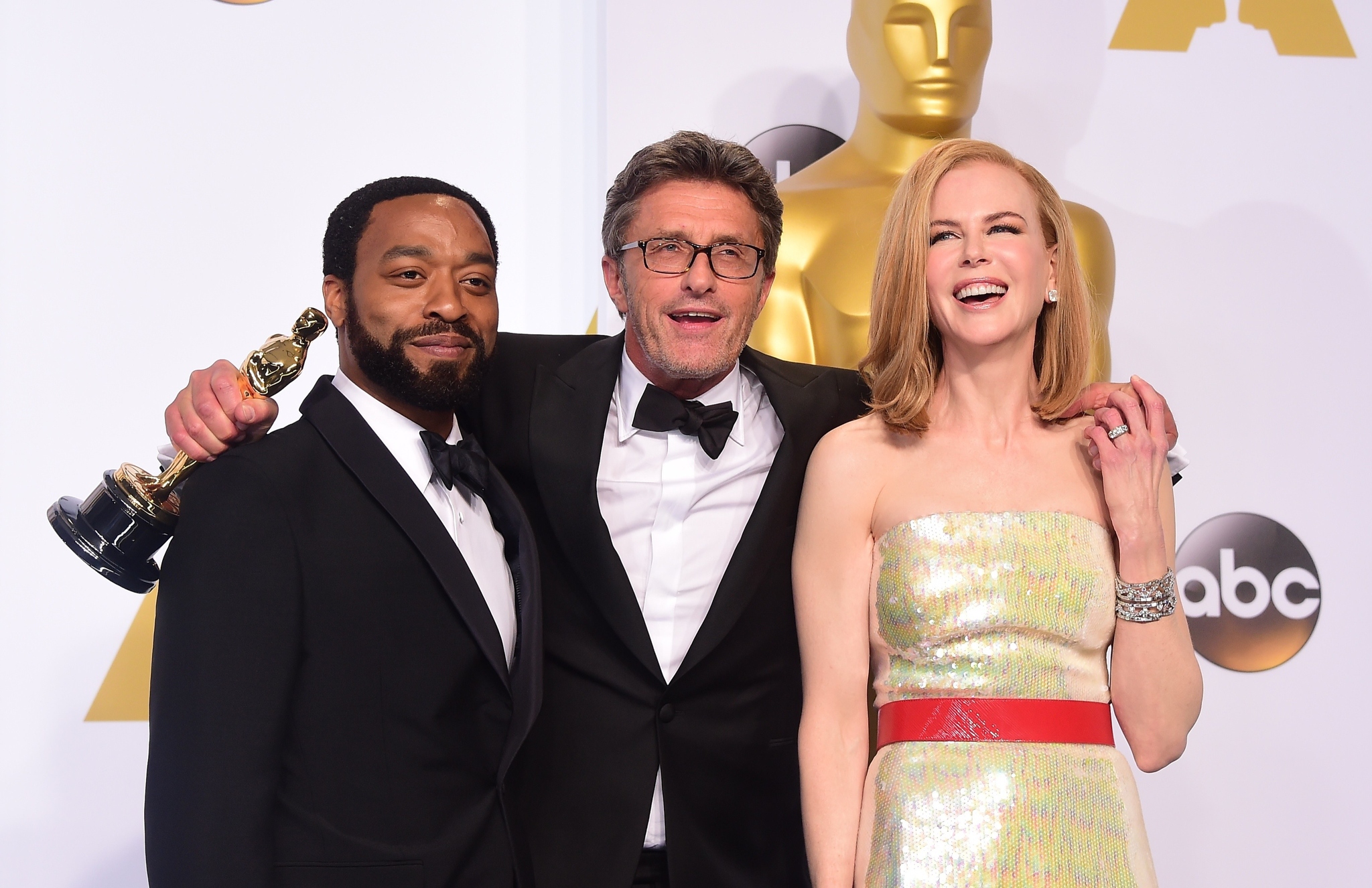 Nicole Kidman, Chiwetel Ejiofor and Pawel Pawlikowski at event of The Oscars (2015)