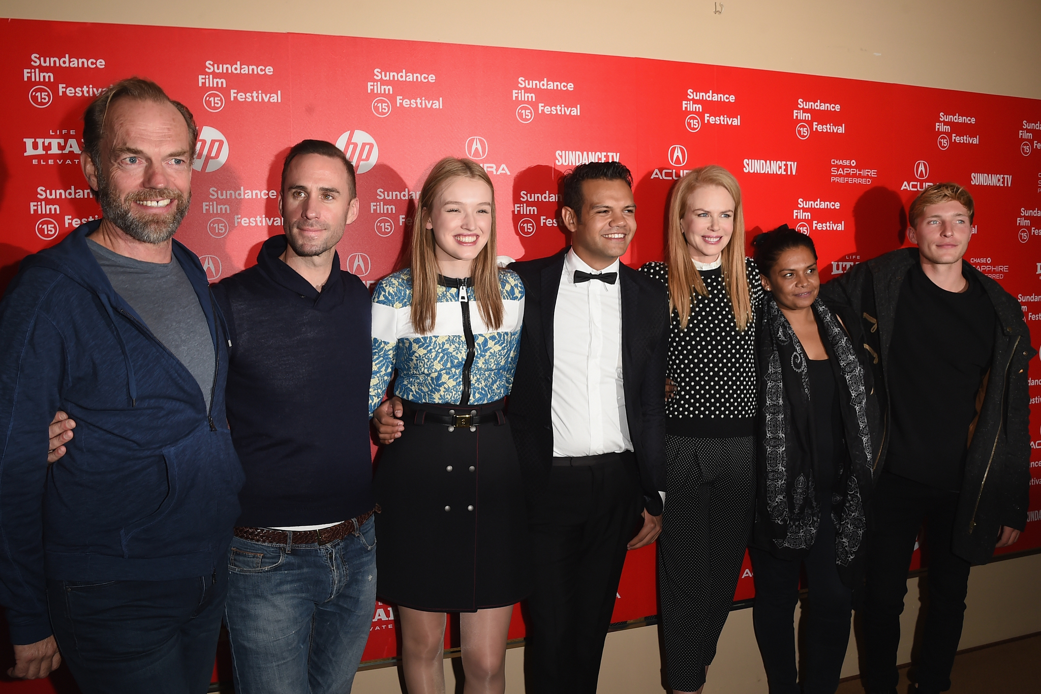 Nicole Kidman, Joseph Fiennes, Hugo Weaving, Lisa Flanagan, Maddison Brown, Sean Keenan and Meyne Wyatt at event of Svetima salis (2015)