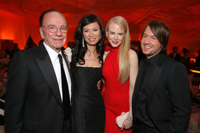 Nicole Kidman, Rupert Murdoch and Keith Urban