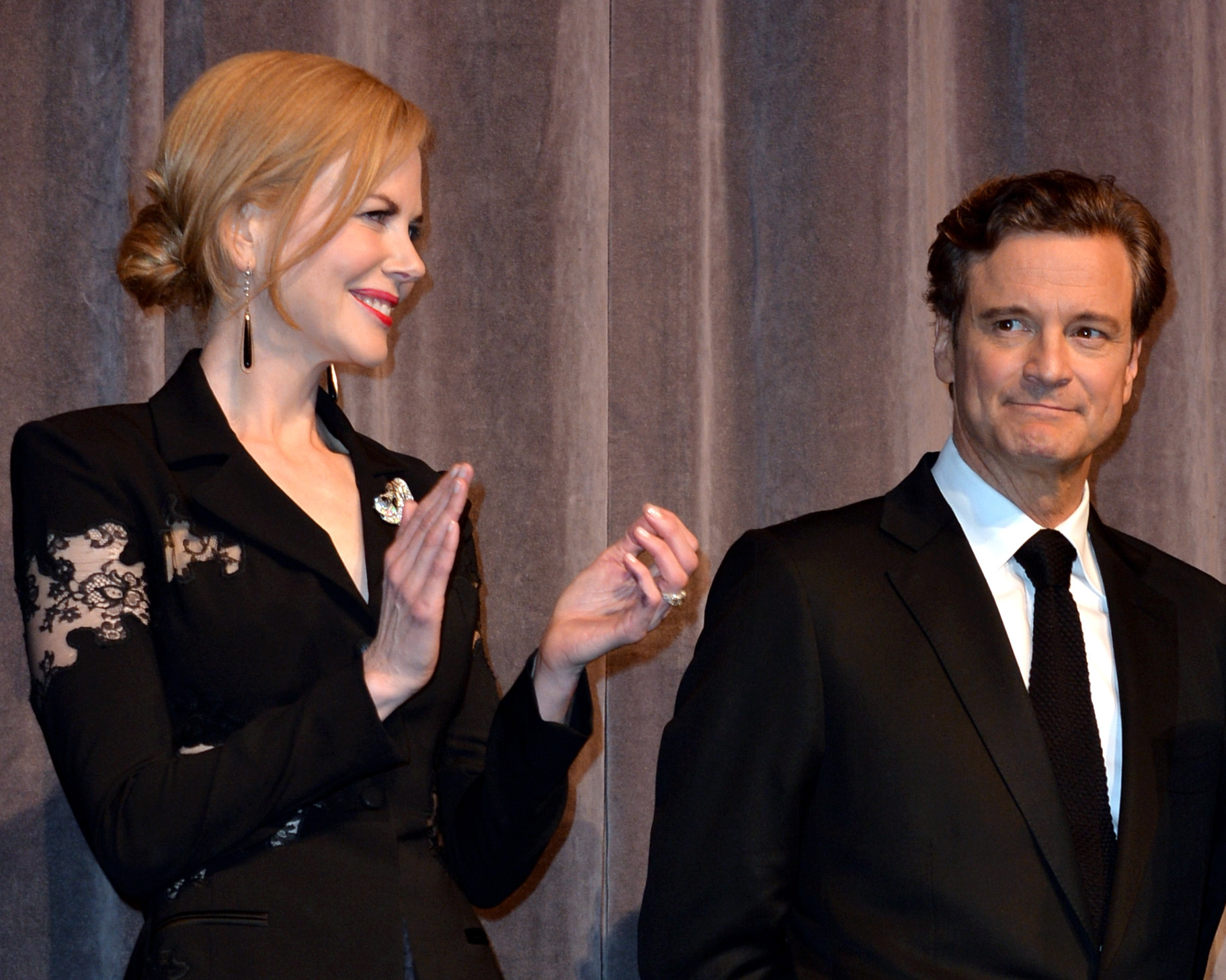 Colin Firth and Nicole Kidman at event of The Railway Man (2013)