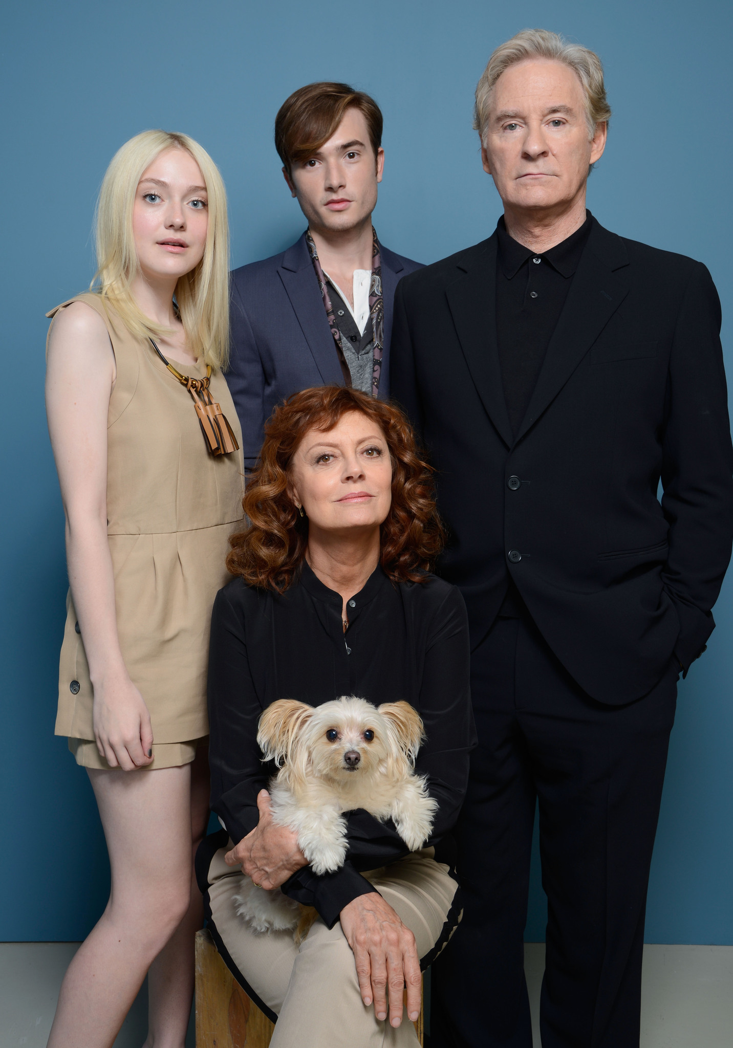 Kevin Kline, Susan Sarandon, Dakota Fanning and Matt Kane at event of The Last of Robin Hood (2013)