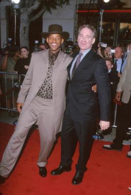 Kevin Kline and Will Smith at event of Laukiniai Laukiniai Vakarai (1999)
