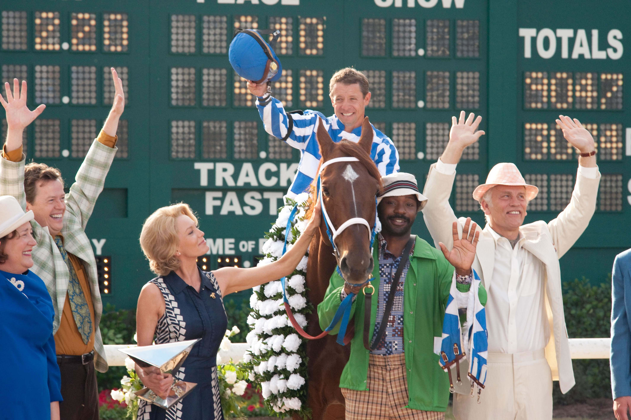 Still of Diane Lane, John Malkovich, Nelsan Ellis and Otto Thorwarth in Secretariat (2010)