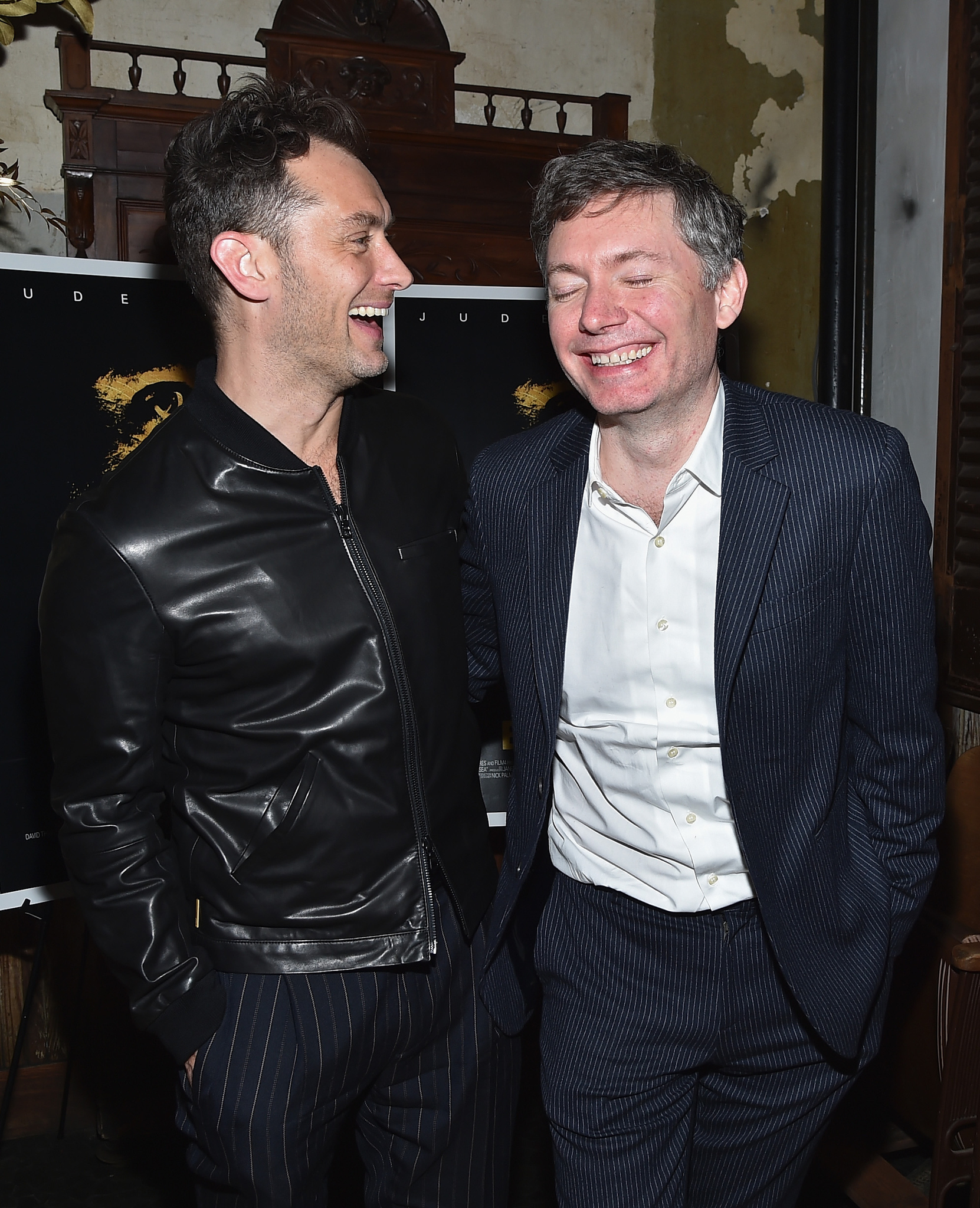 Jude Law and Kevin Macdonald at event of Black Sea (2014)