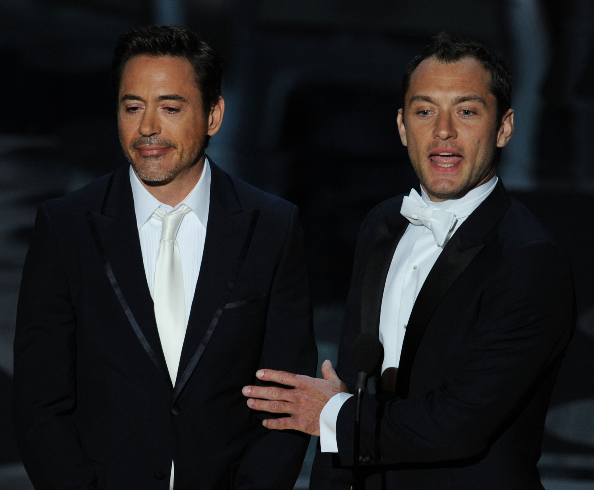 Jude Law and Robert Downey Jr.