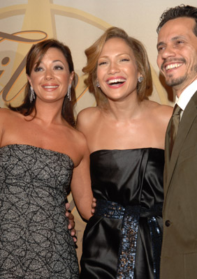 Jennifer Lopez, Marc Anthony and Leah Remini