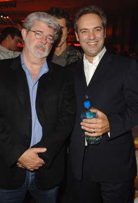 George Lucas and Sam Mendes at event of Jarhead (2005)