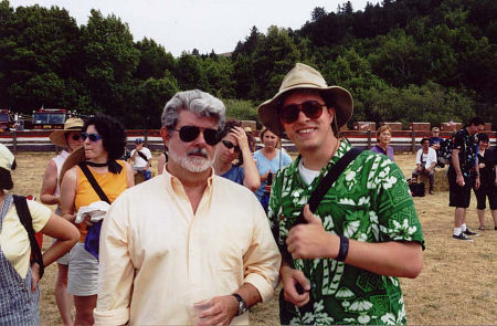 Billy at the Skywalker Ranch w/ director George Lucas