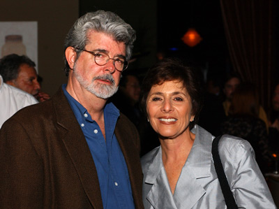 George Lucas and Barbara Boxer