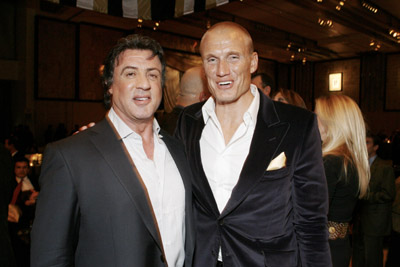Dolph Lundgren and Sylvester Stallone at event of Rocky Balboa (2006)