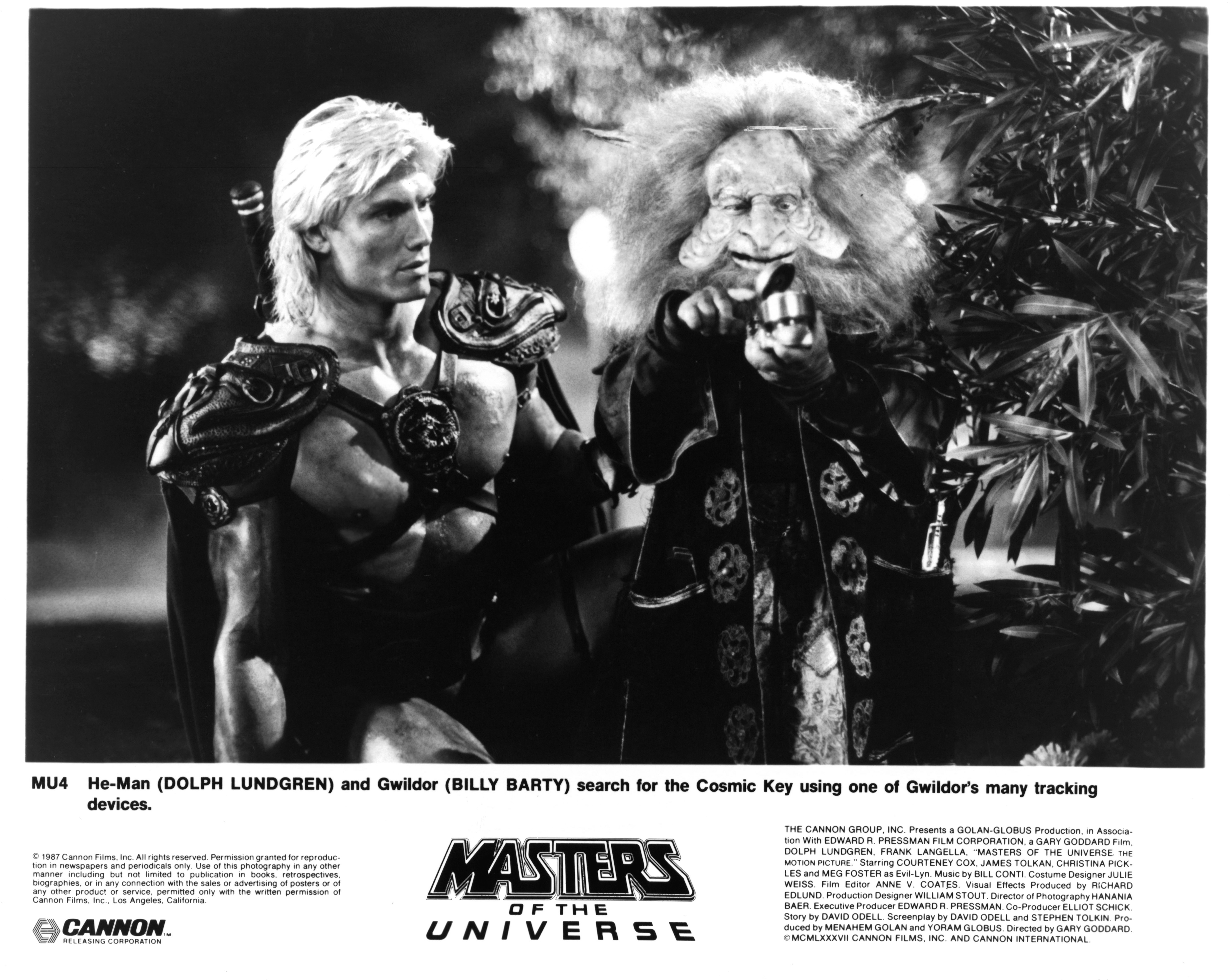 Still of Dolph Lundgren and Billy Barty in Masters of the Universe (1987)