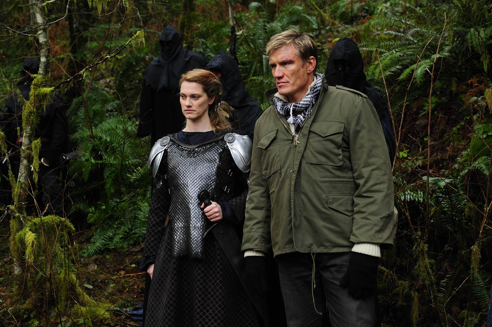 Still of Dolph Lundgren and Heather Doerksen in In the Name of the King 2: Two Worlds (2011)