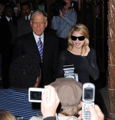 Madonna and David Letterman