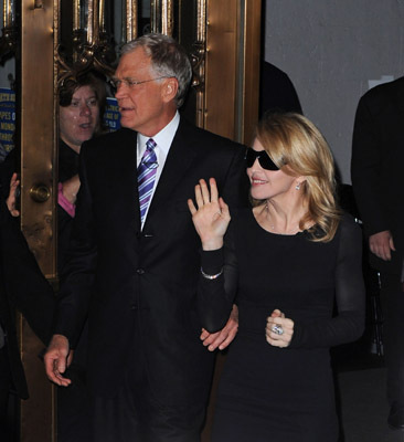 Madonna and David Letterman