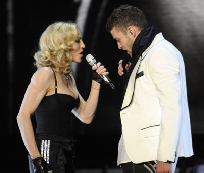 Madonna and Justin Timberlake at event of Madonna: Live from Roseland Ballroom (2008)