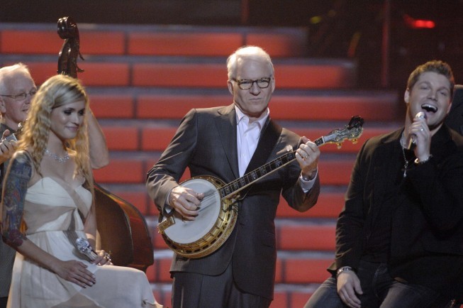 Still of Steve Martin, Megan Joy and Michael Sarver in American Idol: The Search for a Superstar (2002)