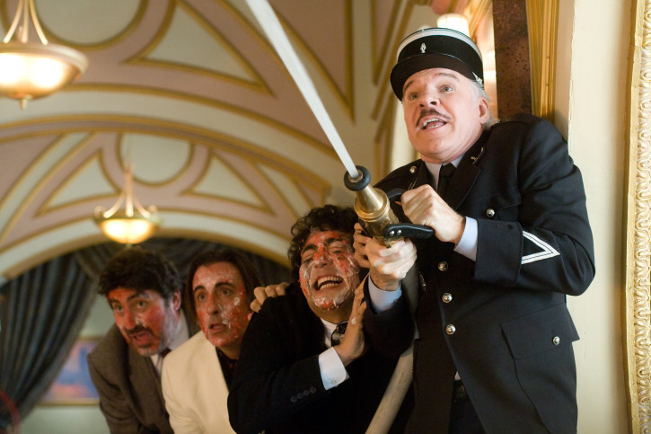 Still of Steve Martin, Andy Garcia, Alfred Molina and Yuki Matsuzaki in The Pink Panther 2 (2009)