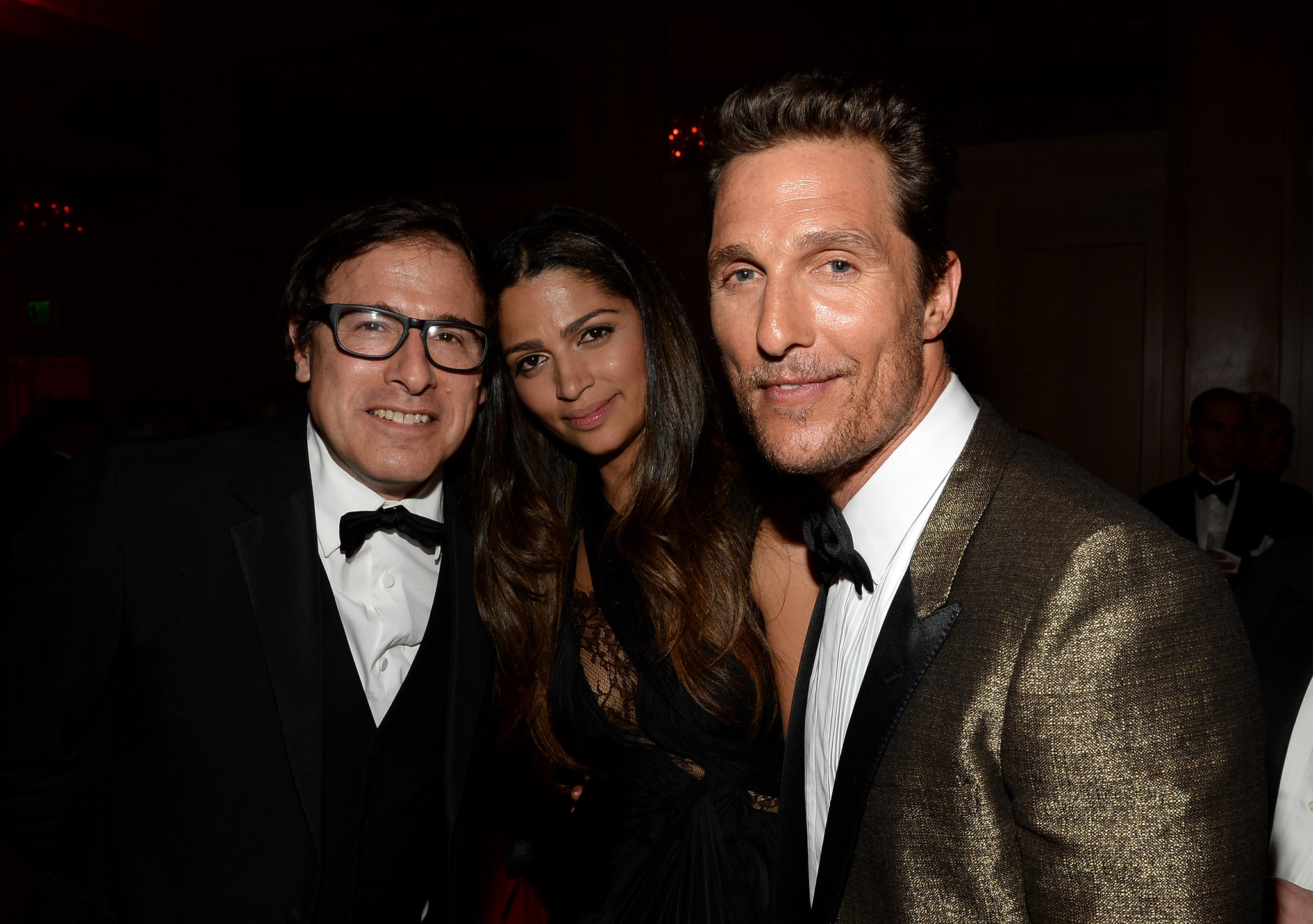 Matthew McConaughey, David O. Russell and Camila Alves