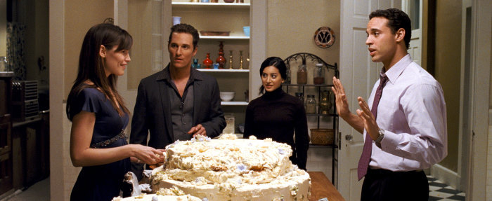 Still of Matthew McConaughey, Jennifer Garner, Daniel Sunjata and Noureen DeWulf in Ghosts of Girlfriends Past (2009)