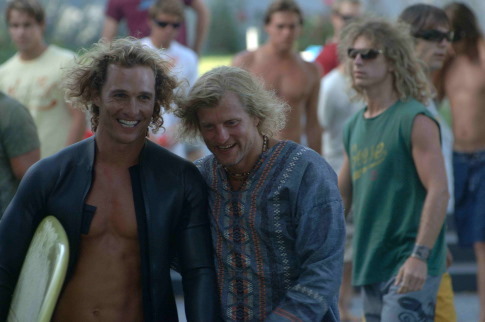 Still of Matthew McConaughey and Woody Harrelson in Surfer, Dude (2008)