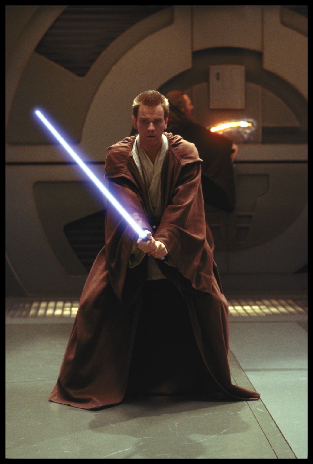 Still of Ewan McGregor in Zvaigzdziu karai: epizodas I. Pavojaus seselis 3D (1999)