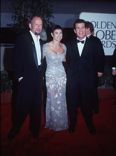 Mel Gibson, Demi Moore and Bruce Willis