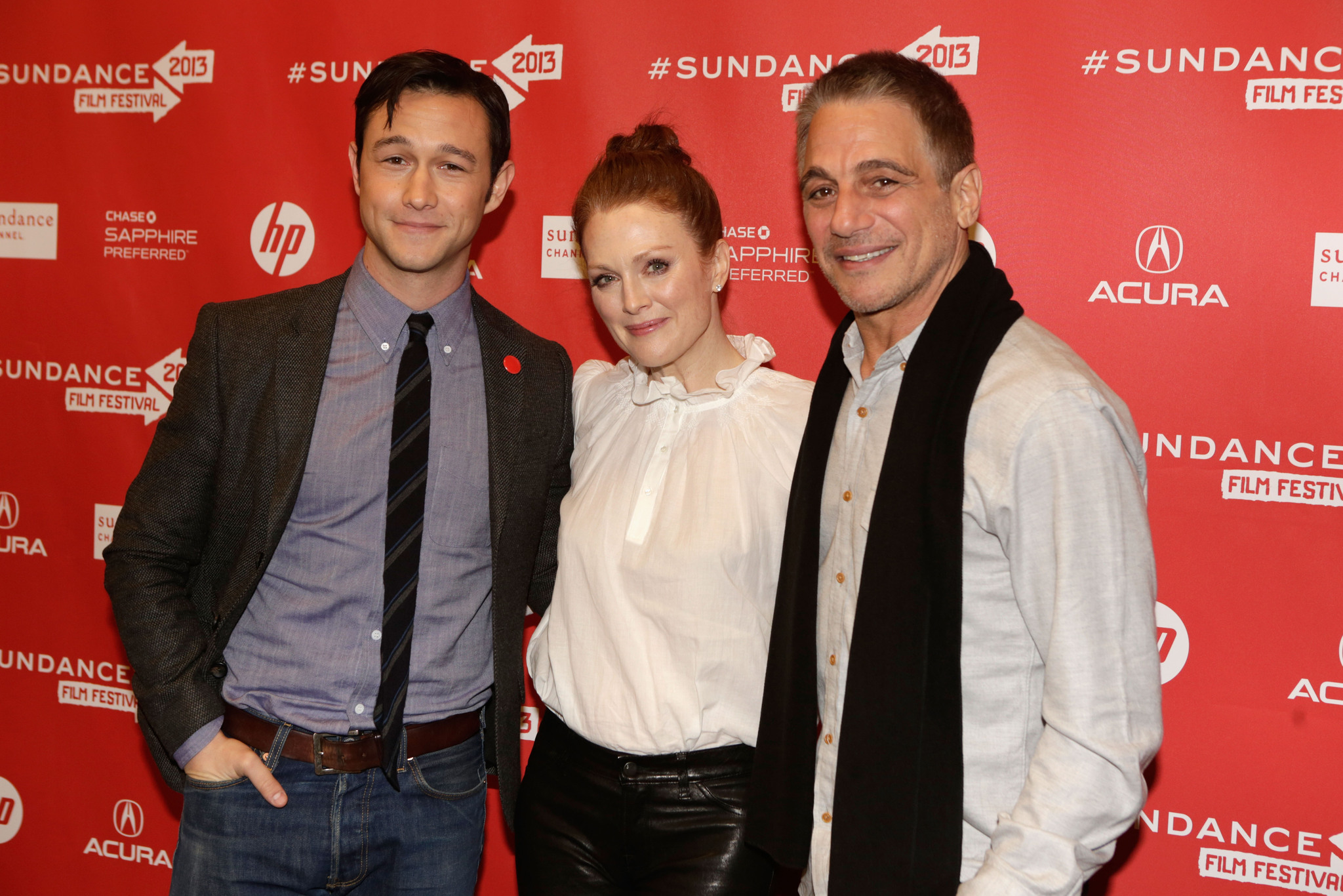 Julianne Moore, Tony Danza and Joseph Gordon-Levitt at event of Don Zuanas (2013)