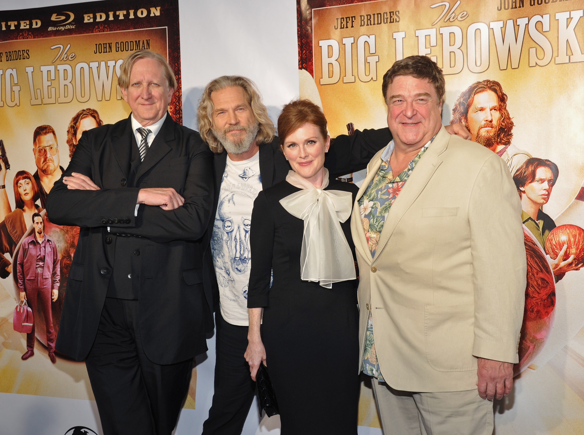 Julianne Moore, Jeff Bridges, John Goodman and T Bone Burnett at event of The Big Lebowski (1998)