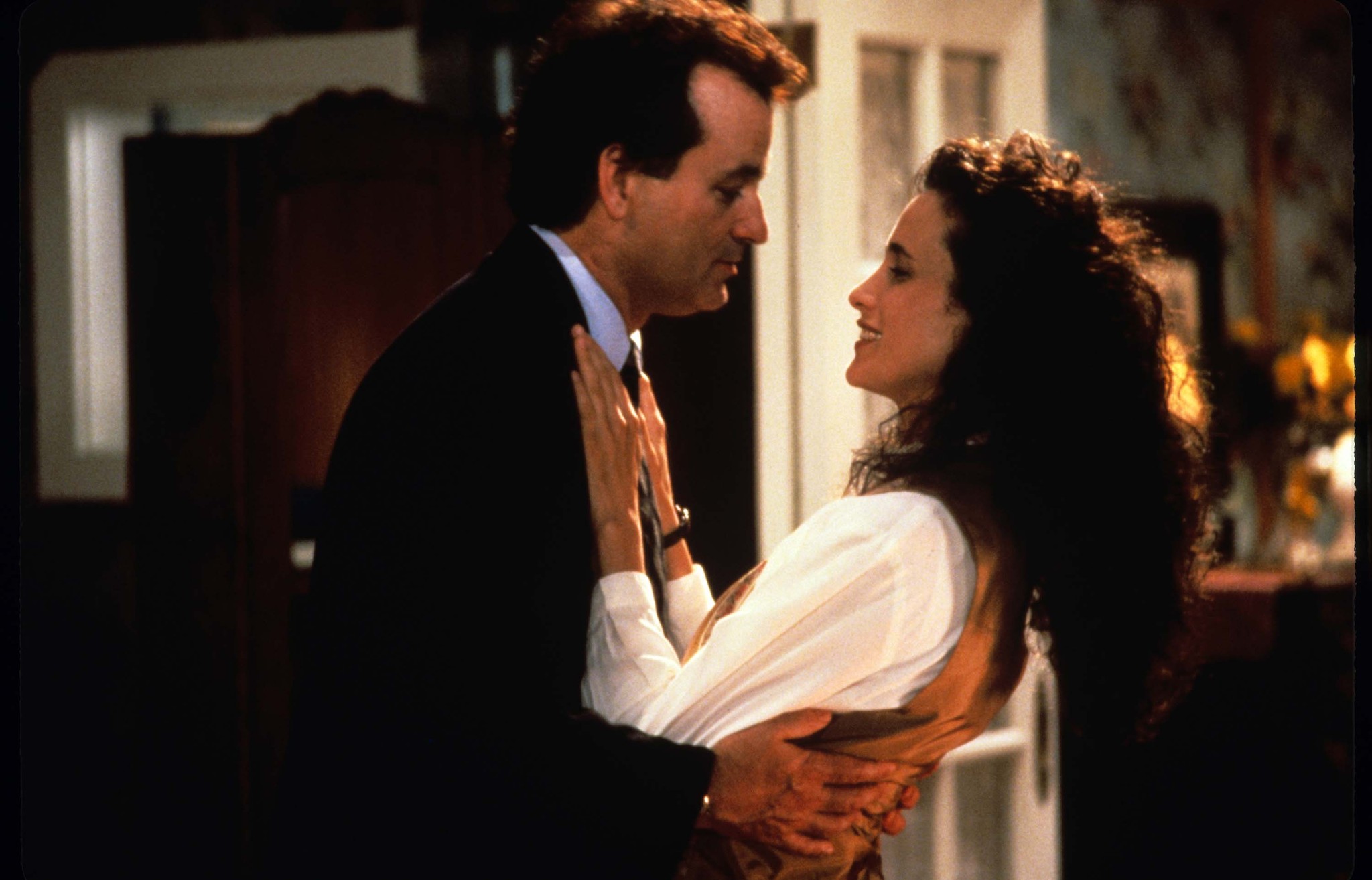 Still of Bill Murray and Andie MacDowell in Svilpiko diena (1993)