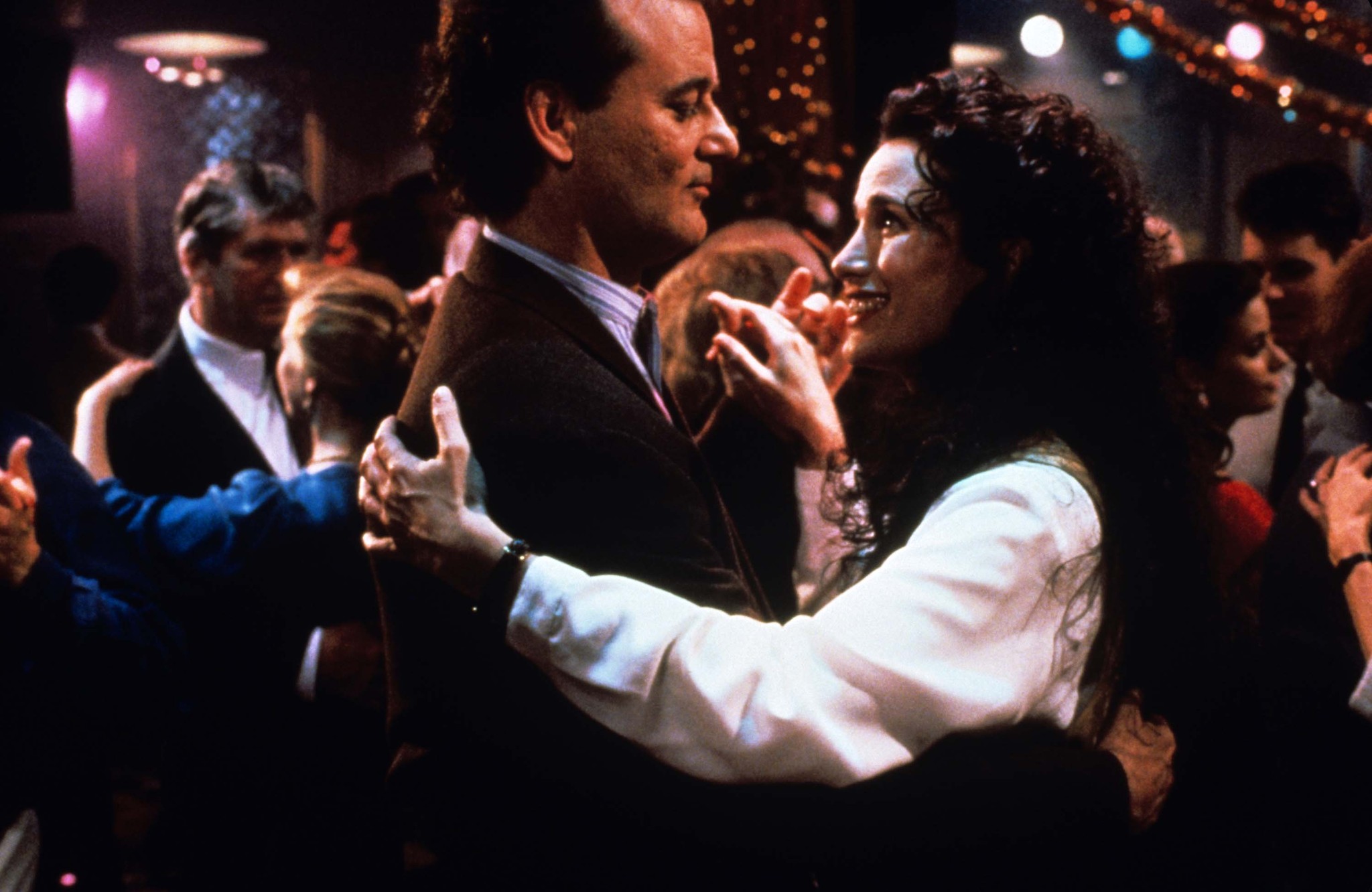 Still of Bill Murray and Andie MacDowell in Svilpiko diena (1993)