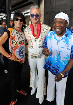 Bill Murray, Buddy Guy and Ronnie Wood