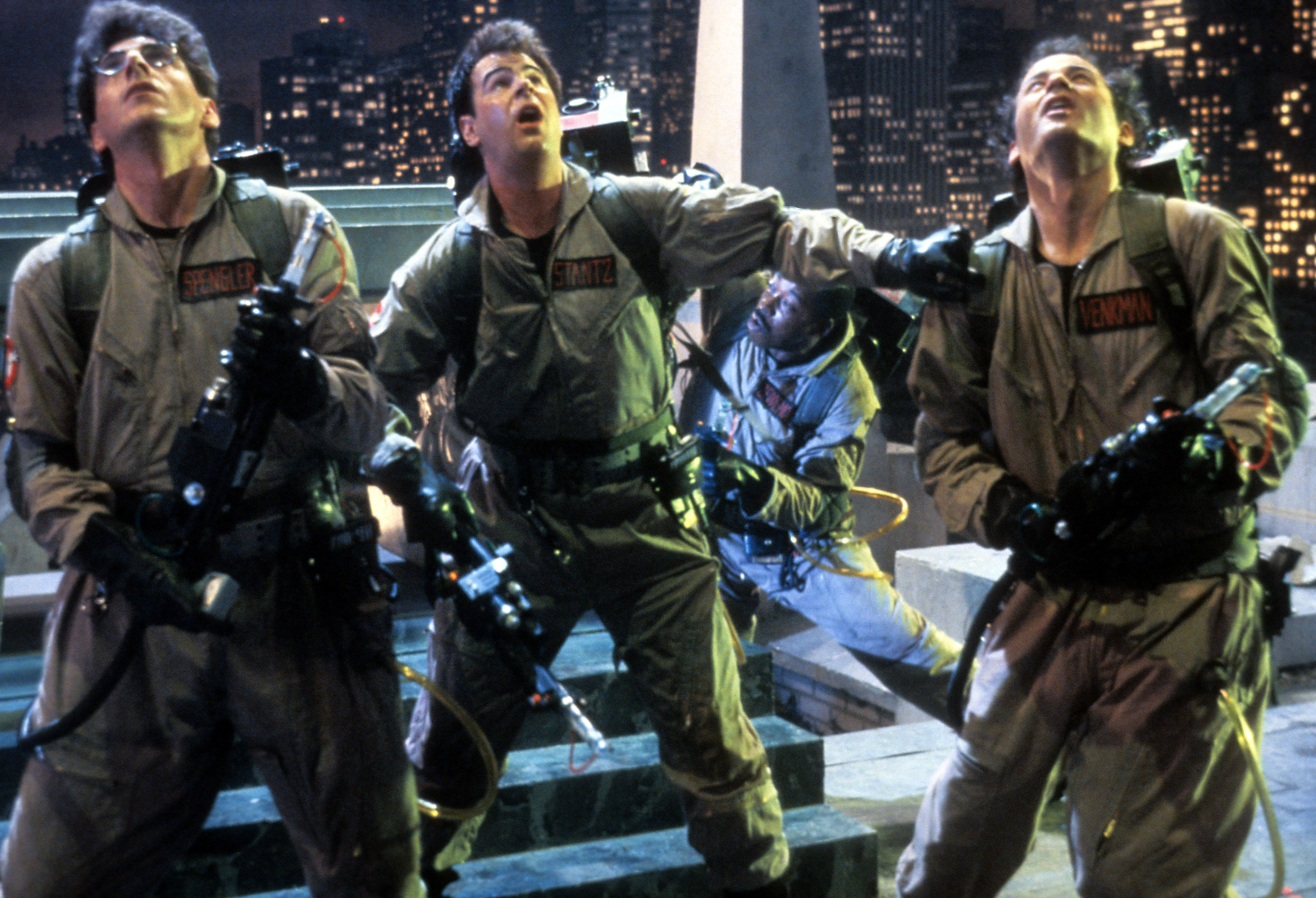 Still of Dan Aykroyd, Bill Murray and Harold Ramis in Ghost Busters (1984)