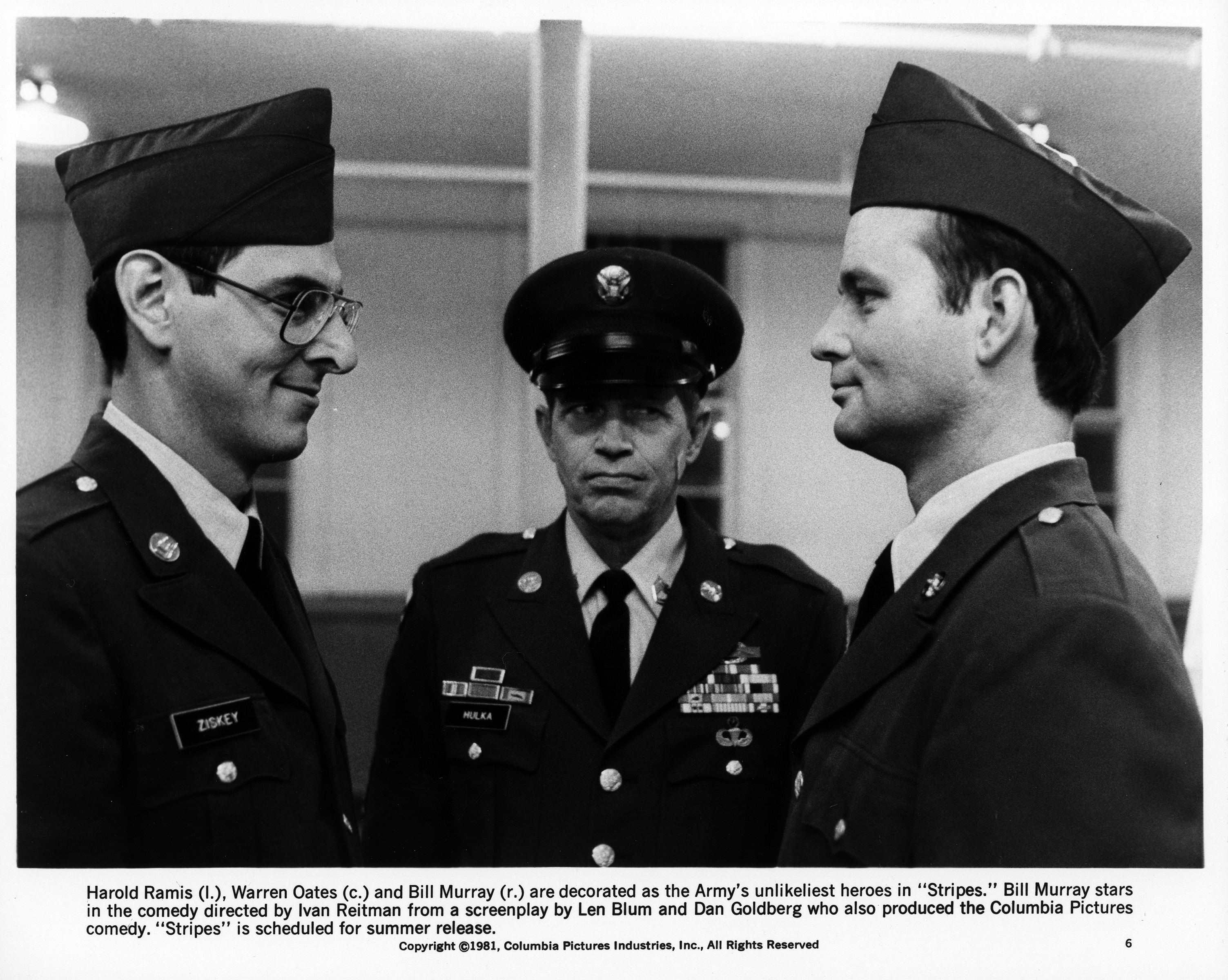 Still of Bill Murray, Harold Ramis and Warren Oates in Stripes (1981)