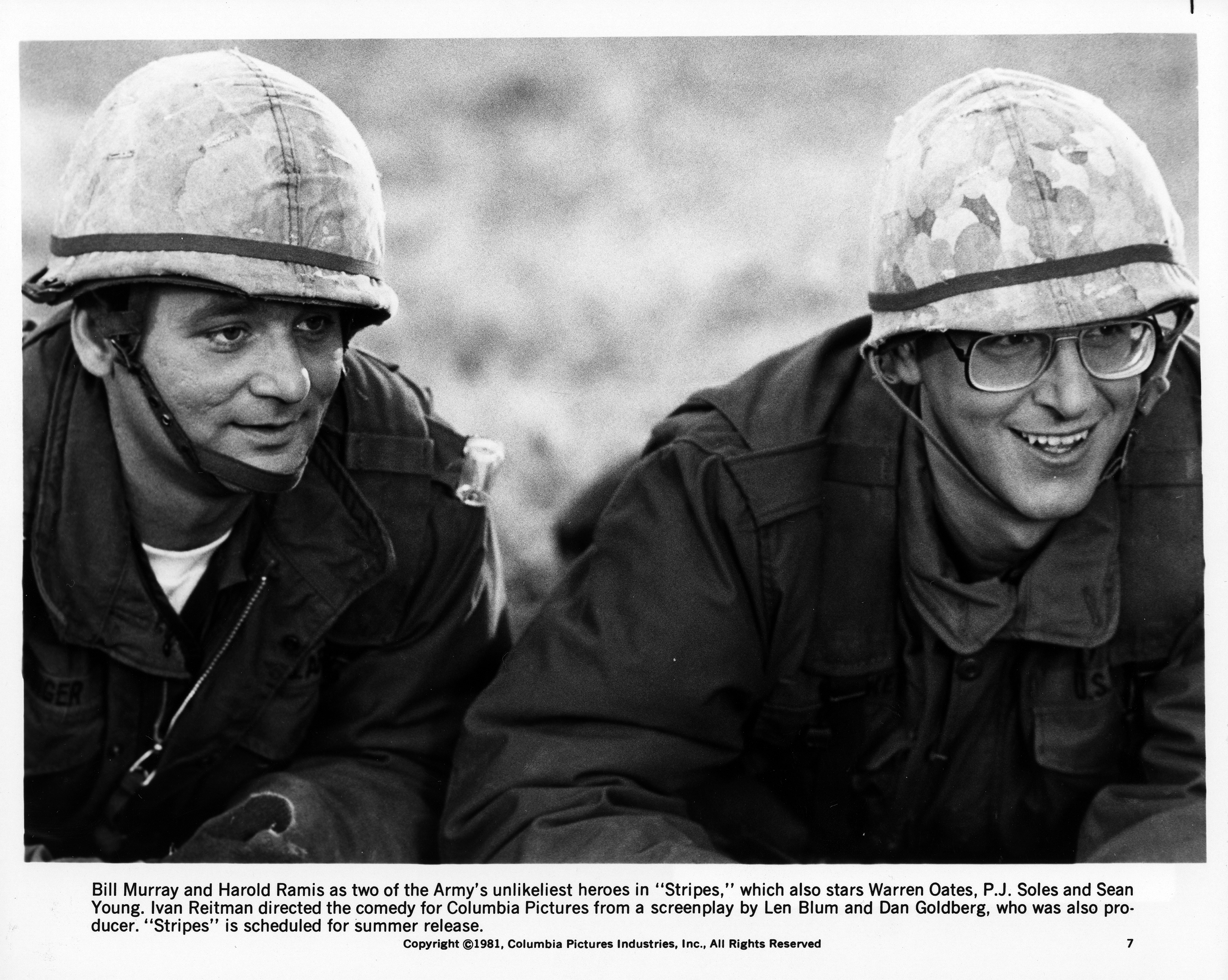 Still of Bill Murray and Harold Ramis in Stripes (1981)