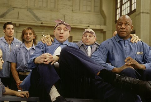 Still of Mike Myers, Tommy 'Tiny' Lister and Verne Troyer in Austin Powers in Goldmember (2002)