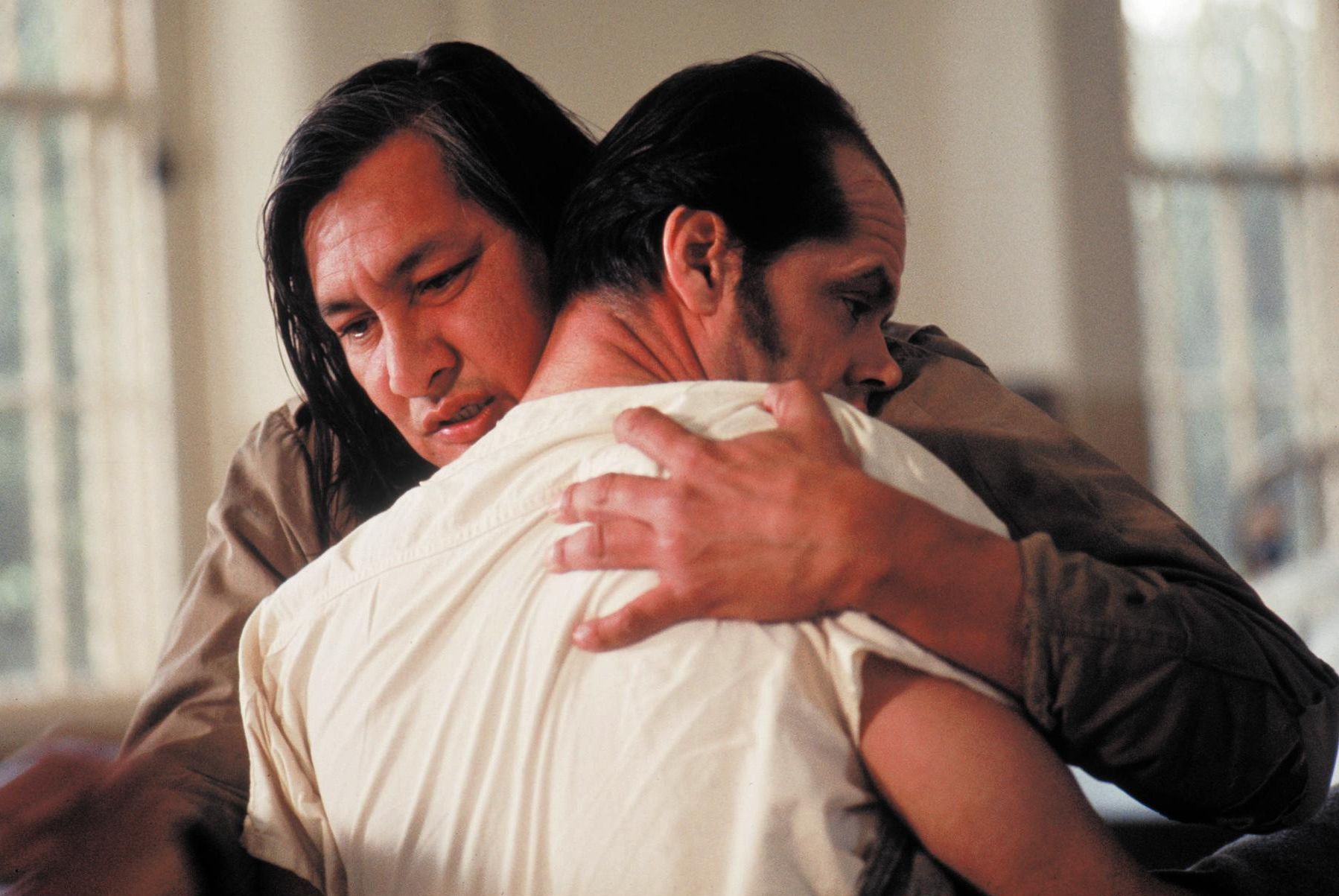 Still of Jack Nicholson and Will Sampson in Skrydis virs gegutes lizdo (1975)