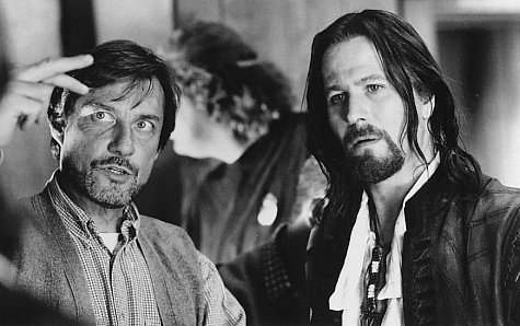 Gary Oldman and Roland Joffé in The Scarlet Letter (1995)