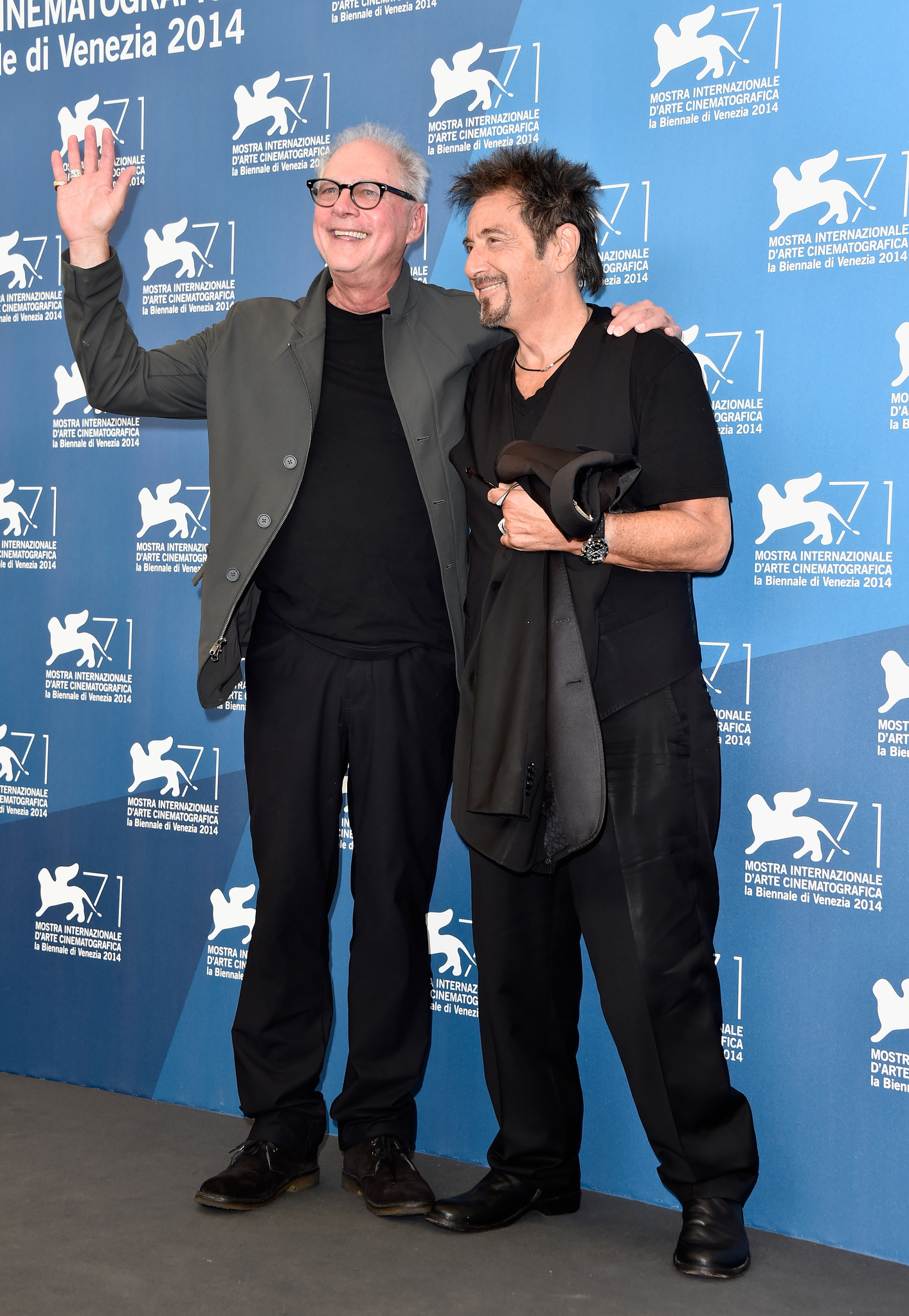 Al Pacino and Barry Levinson at event of The Humbling (2014)