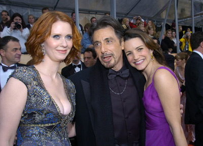 Al Pacino, Kristin Davis and Cynthia Nixon