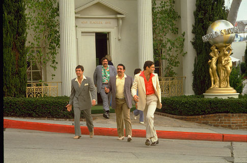 Still of Al Pacino and Steven Bauer in Scarface (1983)